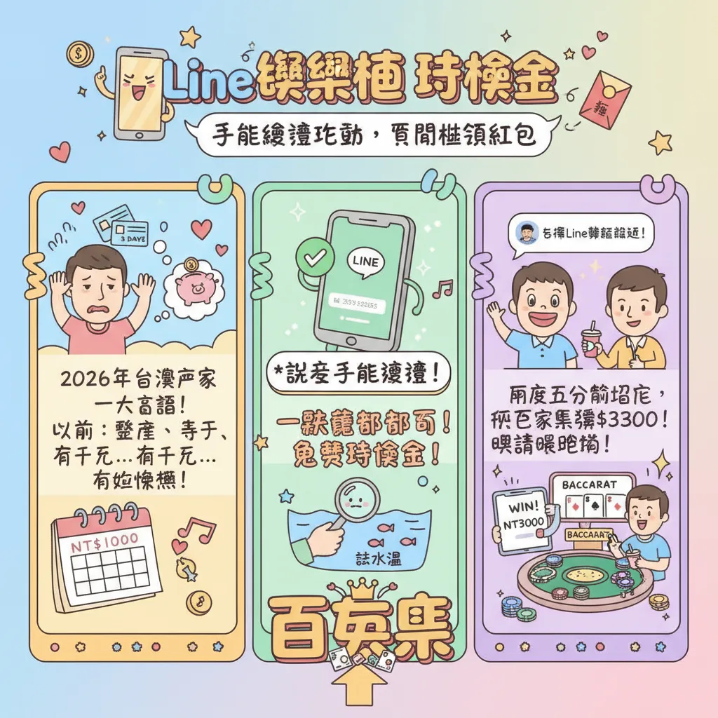 手機驗證啟動Line娛樂城體驗金，零門檻領紅包