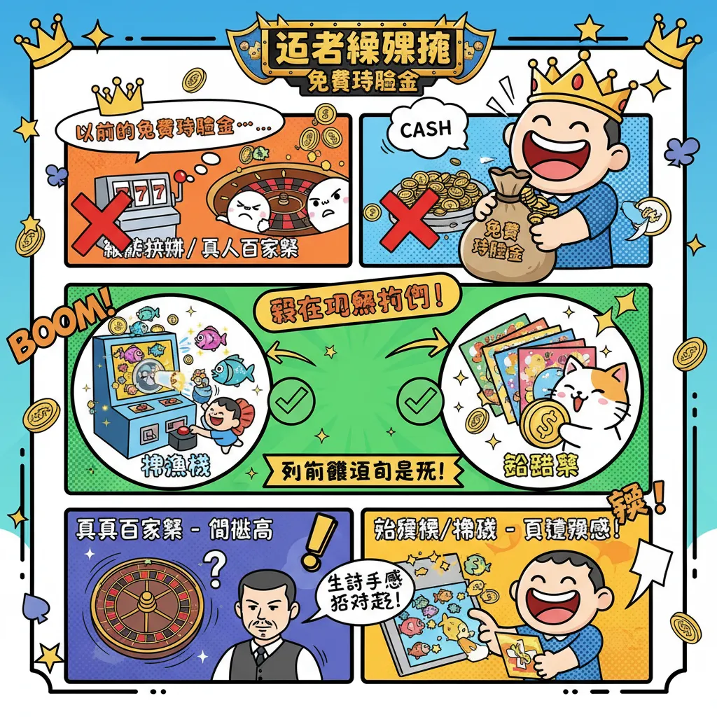 刮刮樂、捕魚機也能試玩！免費體驗金搭配AI客服更安心